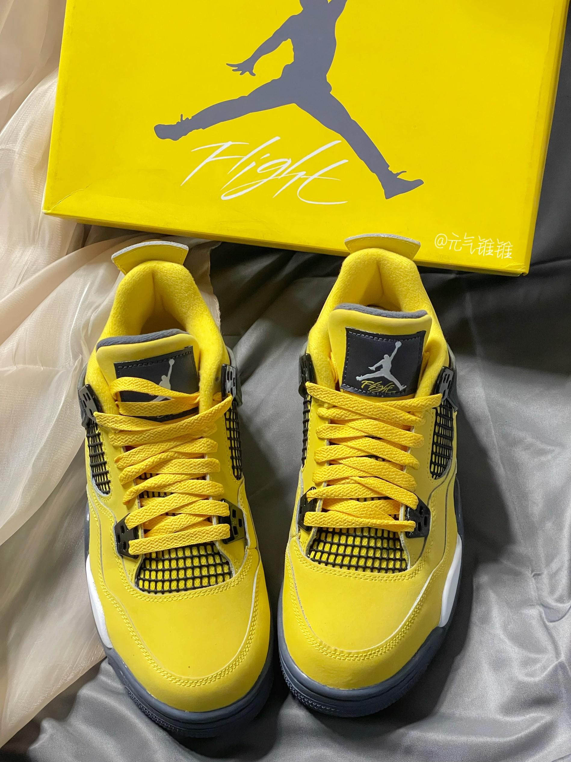 我的特色球鞋 AJ4 黑黄“电母”⚡️